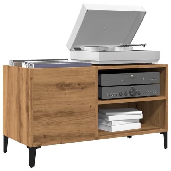 vidaXL Plateskap artisan eik 84,5x38x48 cm konstruert tre