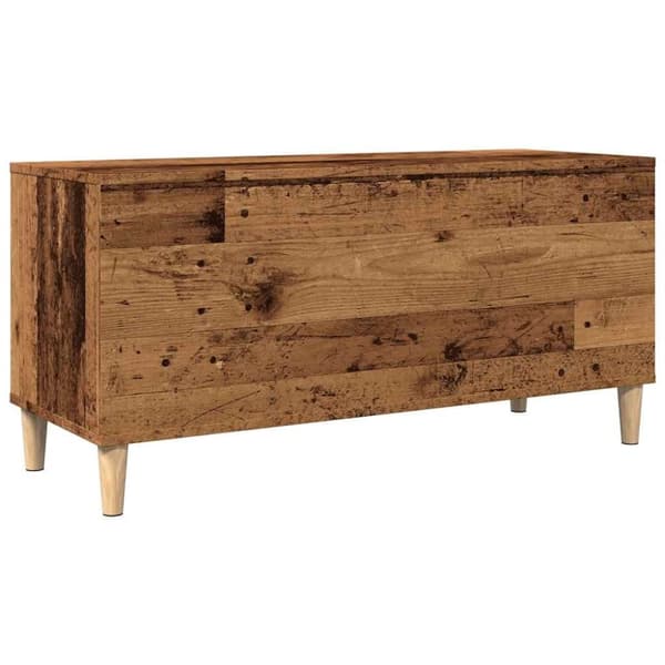 vidaXL vinylskab 100x38x48 cm konstrueret træ antikt trælook