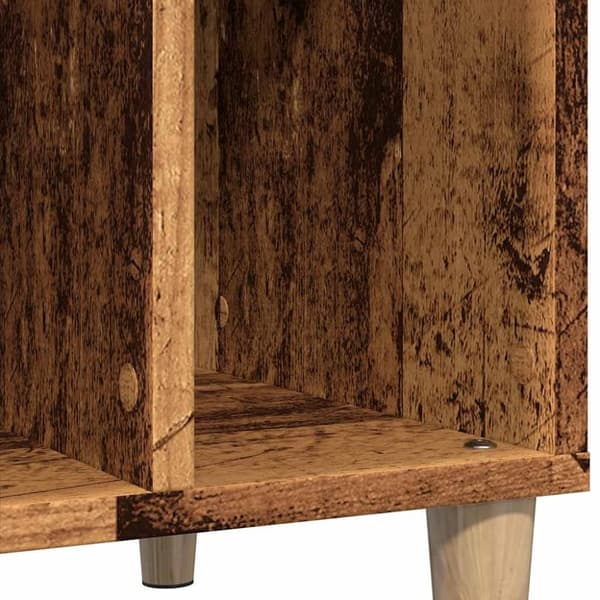 vidaXL vinylskab 100x38x48 cm konstrueret træ antikt trælook