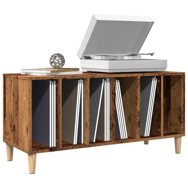 vidaXL vinylskab 100x38x48 cm konstrueret træ antikt trælook