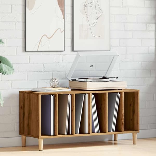 vidaXL vinylskab 100x38x48 cm konstrueret træ kunsteg