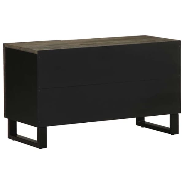 vidaXL TV-benk svart 80x33x46 cm heltre mango