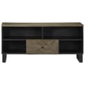 Miniatyrbilde 3 av 11: vidaXL TV-benk svart 100x33x46 cm heltre mango