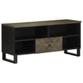 Miniatyrbilde 1 av 11: vidaXL TV-benk svart 100x33x46 cm heltre mango