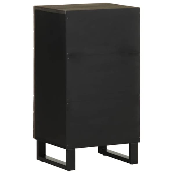 vidaXL skænk 40x33x75 cm massivt mangotræ sort