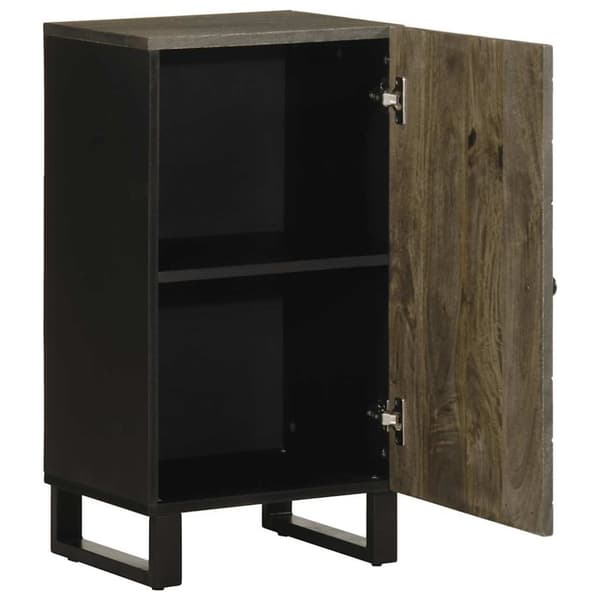 vidaXL skænk 40x33x75 cm massivt mangotræ sort