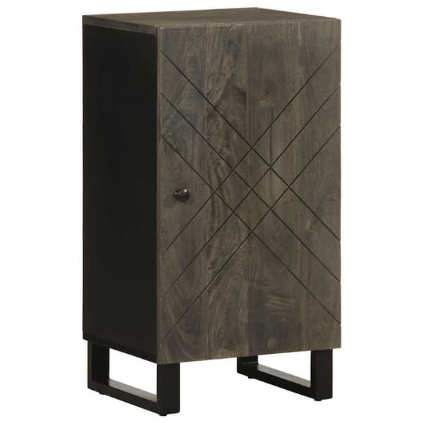 vidaXL skænk 40x33x75 cm massivt mangotræ sort