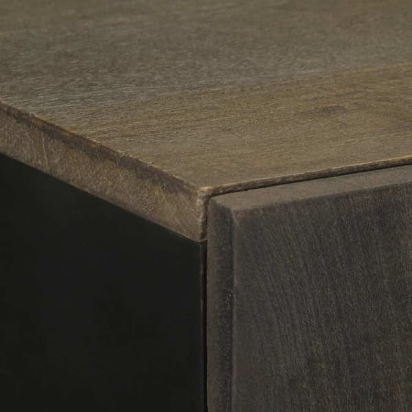 vidaXL skab 60x33x100 cm massivt mangotræ sort