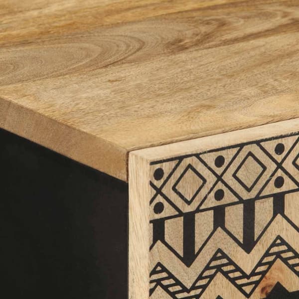 vidaXL Sideskap 60x33,5x110 cm grovt heltre mangotre