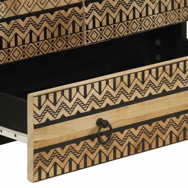 vidaXL Sideskap 60x33,5x110 cm grovt heltre mangotre