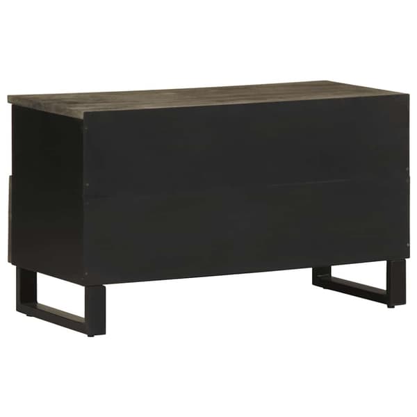 vidaXL TV-benk svart 80x33x46 cm heltre mango