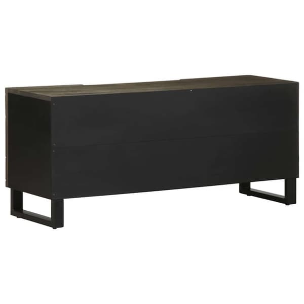 vidaXL tv-bord 105x33x46 cm massivt mangotræ sort