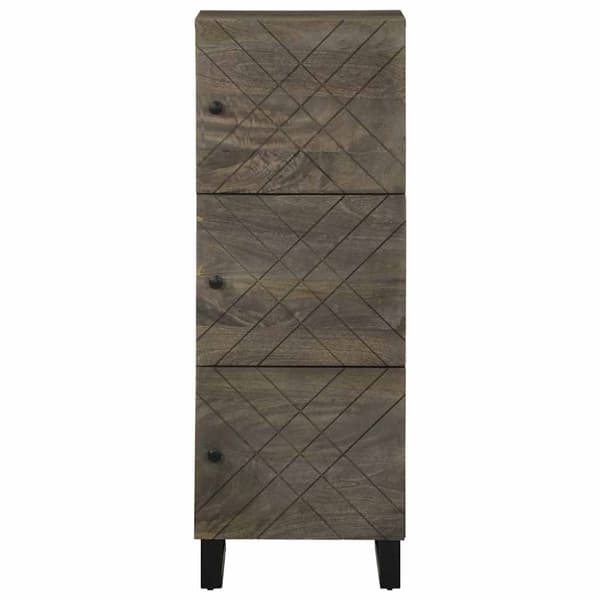 vidaXL skab 40x33x110 cm massivt mangotræ sort