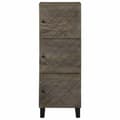 Miniatyrbillede 3 af 11: vidaXL skab 40x33x110 cm massivt mangotræ sort