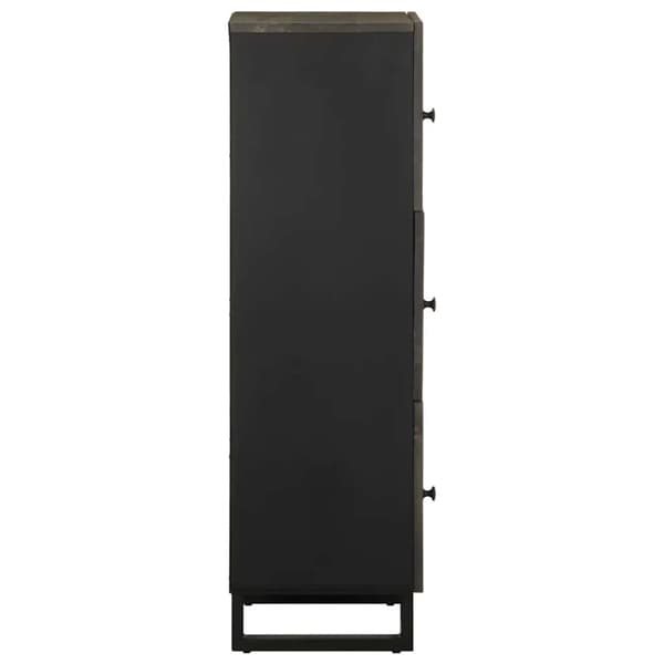 vidaXL skab 40x33x110 cm massivt mangotræ sort