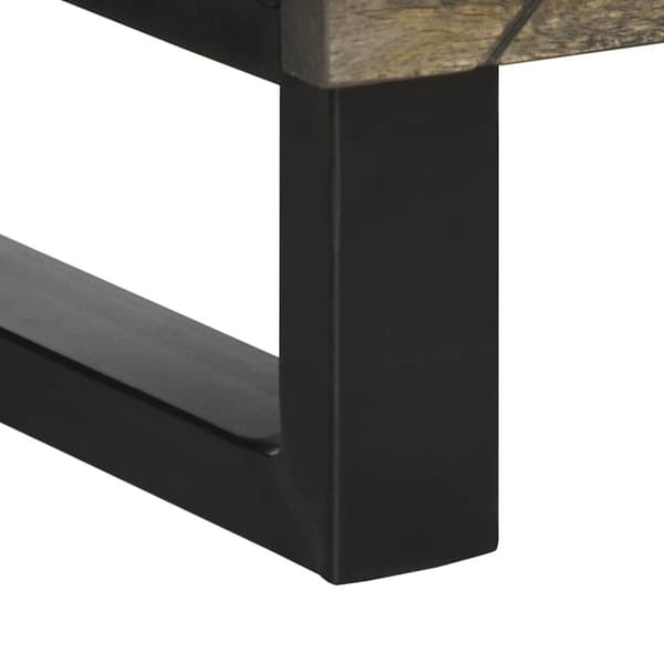 vidaXL skab 40x33x110 cm massivt mangotræ sort