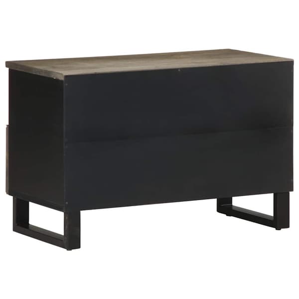 vidaXL TV-benk svart 70x33x46 cm heltre mango