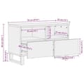 Miniatyrbilde 11 av 11: vidaXL TV-benk svart 70x33x46 cm heltre mango