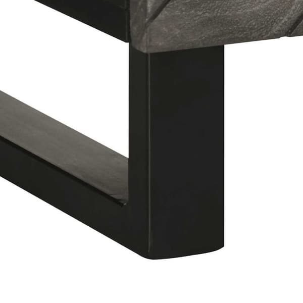 vidaXL Skänk svart 60x33x75 cm massivt mangoträ
