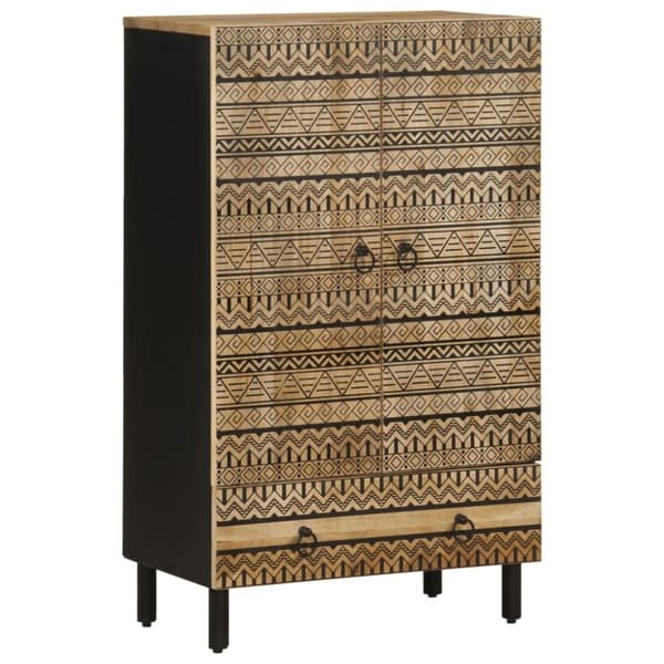 vidaXL skænk 60x33,5x110 cm massivt ru mangotræ