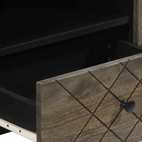 vidaXL TV-benk 105x33x46 cm heltre mango