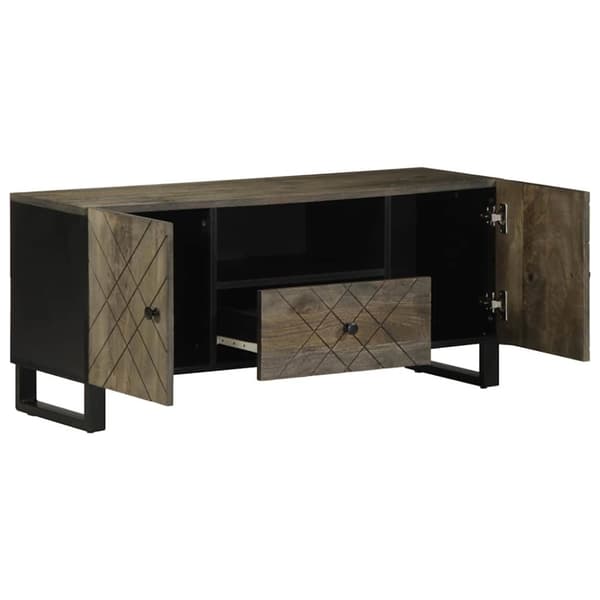 vidaXL TV-benk 105x33x46 cm heltre mango