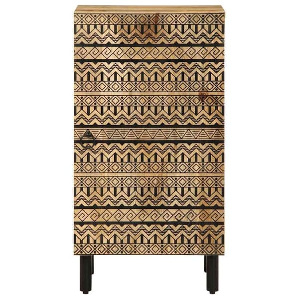 vidaXL Skänk 40x33,5x75 cm massivt grovt mangoträ