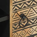 Miniatyrbilde 8 av 11: vidaXL TV-benk svart 80x33,5x46 cm grovt heltre mangotre