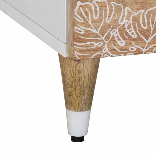 vidaXL TV-bänk 100x33,5x46 cm mango i massivt trä