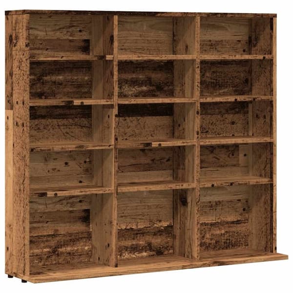 vidaXL reol 100x23x89,5 cm konstrueret træ antikt trælook
