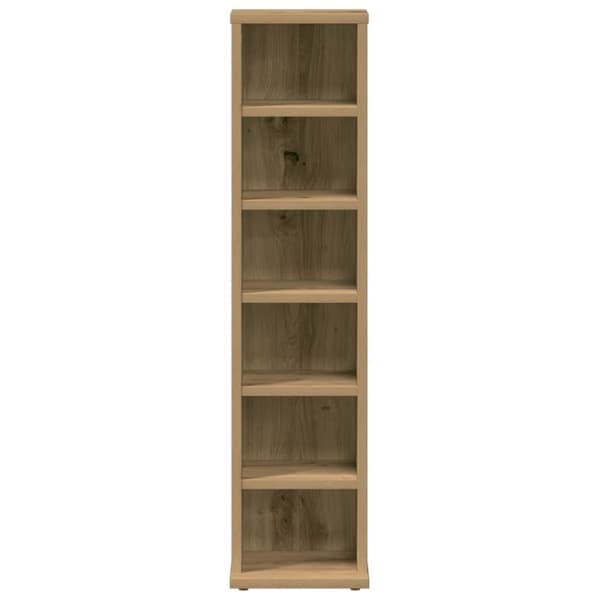 vidaXL CD-skap artisan eik 21x20x88 cm konstruert tre