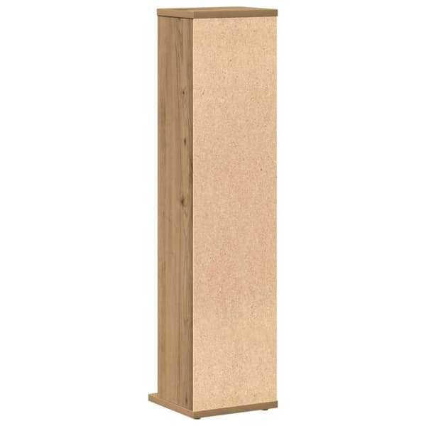 vidaXL CD-skap artisan eik 21x20x88 cm konstruert tre