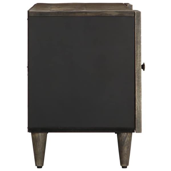 vidaXL TV-benk lysegrå 105x33,5x46 cm heltre mango