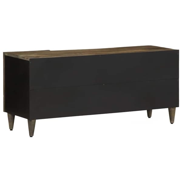 vidaXL TV-benk lysegrå 105x33,5x46 cm heltre mango