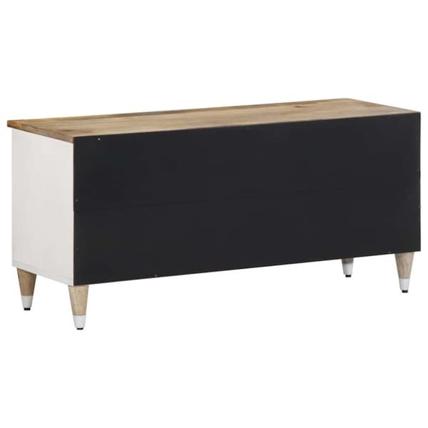 vidaXL TV-benk 100x33,5x46 cm heltre mango