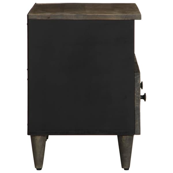 vidaXL TV-benk lysegrå 70x33,5x46 cm heltre mango