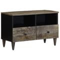 Miniatyrbilde 1 av 11: vidaXL TV-benk lysegrå 70x33,5x46 cm heltre mango