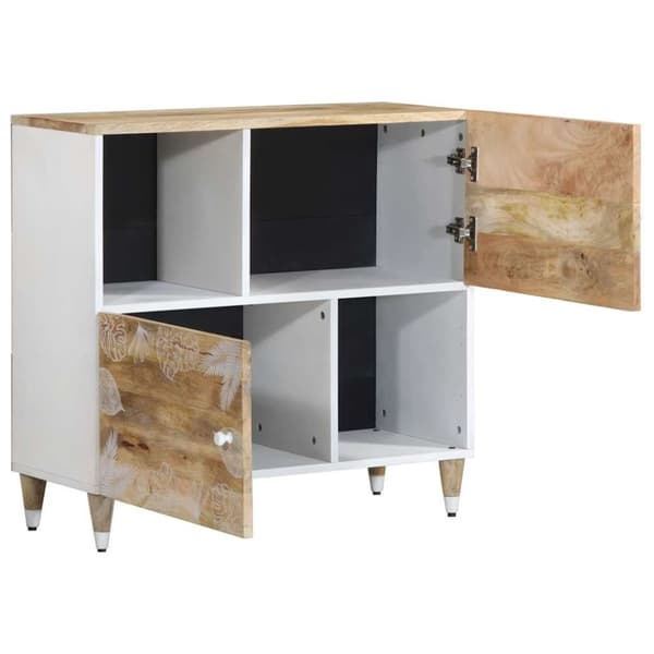 vidaXL Skjenk 80x33,5x75 cm heltre mango