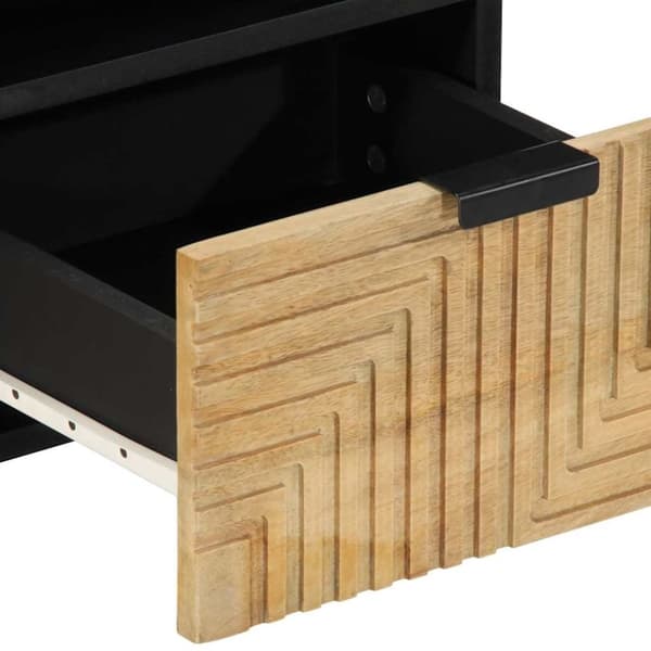 vidaXL TV-benk brun 70x33x46 cm heltre mango