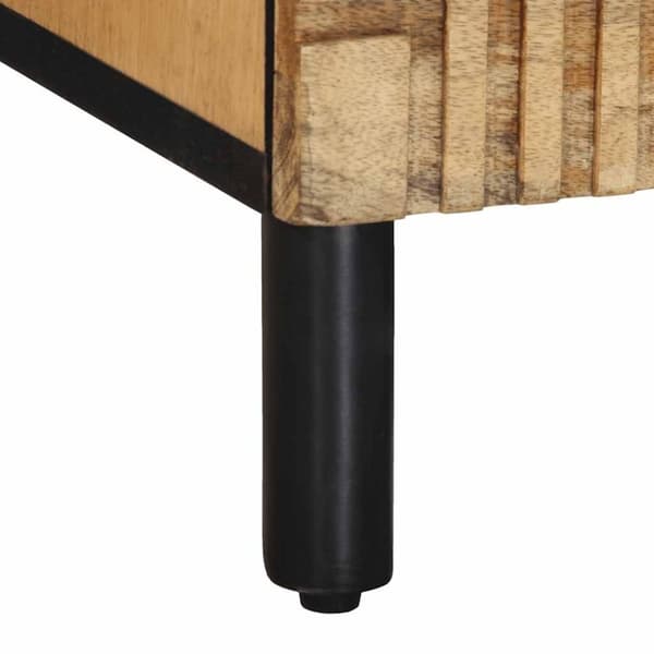 vidaXL TV-benk brun 70x33x46 cm heltre mango