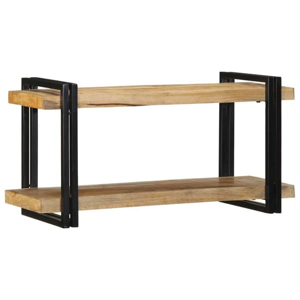 vidaXL Vegghylle 90x33x45 cm grovt heltre mangotre