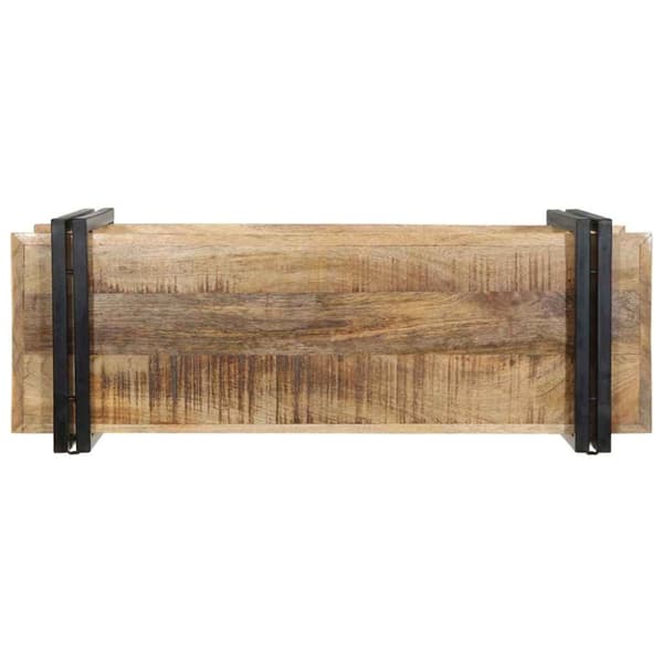 vidaXL Vegghylle 90x33x45 cm grovt heltre mangotre