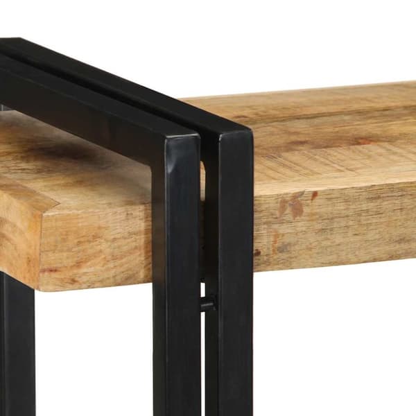 vidaXL Vegghylle 90x33x45 cm grovt heltre mangotre