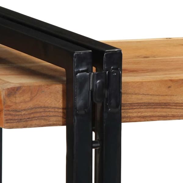 vidaXL Vegghylle 110x33x45 cm heltre akasie