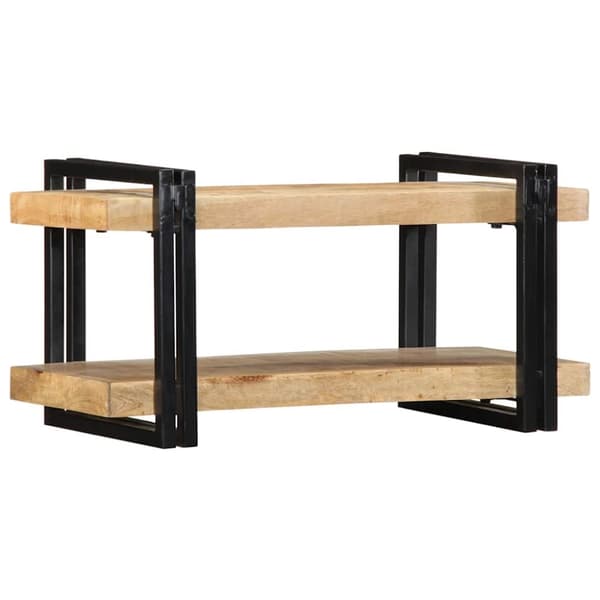 vidaXL Vegghylle 70x33x35 cm grovt heltre mangotre