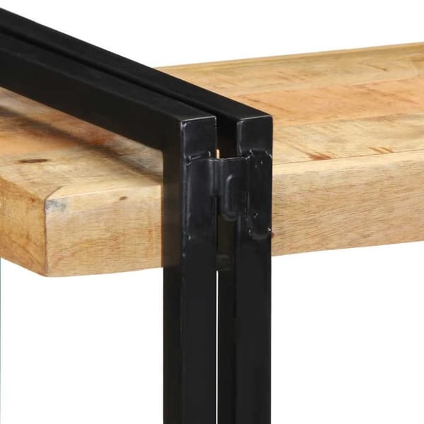vidaXL Vegghylle 70x33x35 cm grovt heltre mangotre