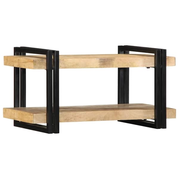 vidaXL Vegghylle 70x33x35 cm grovt heltre mangotre