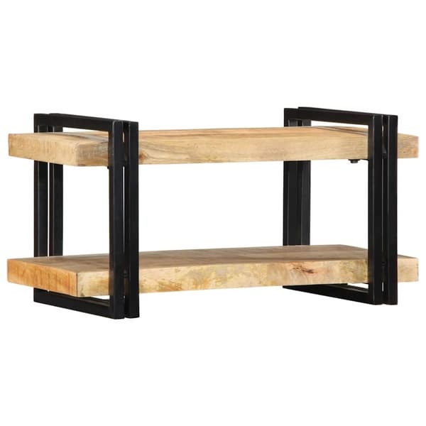 vidaXL Vegghylle 70x33x35 cm grovt heltre mangotre