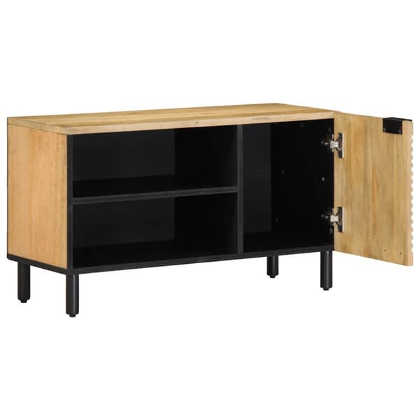 vidaXL TV-benk brun 80x31,5x46 cm heltre mango