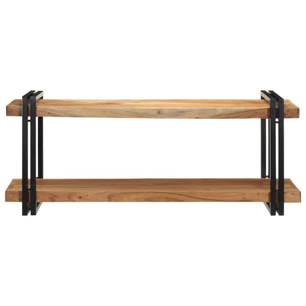 vidaXL væghylde 110x33x45 cm massivt akacietræ